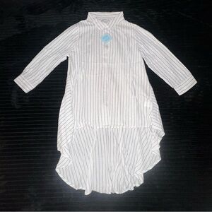 Hayden LA Striped High-Low Shirt Dress Size Small NWT